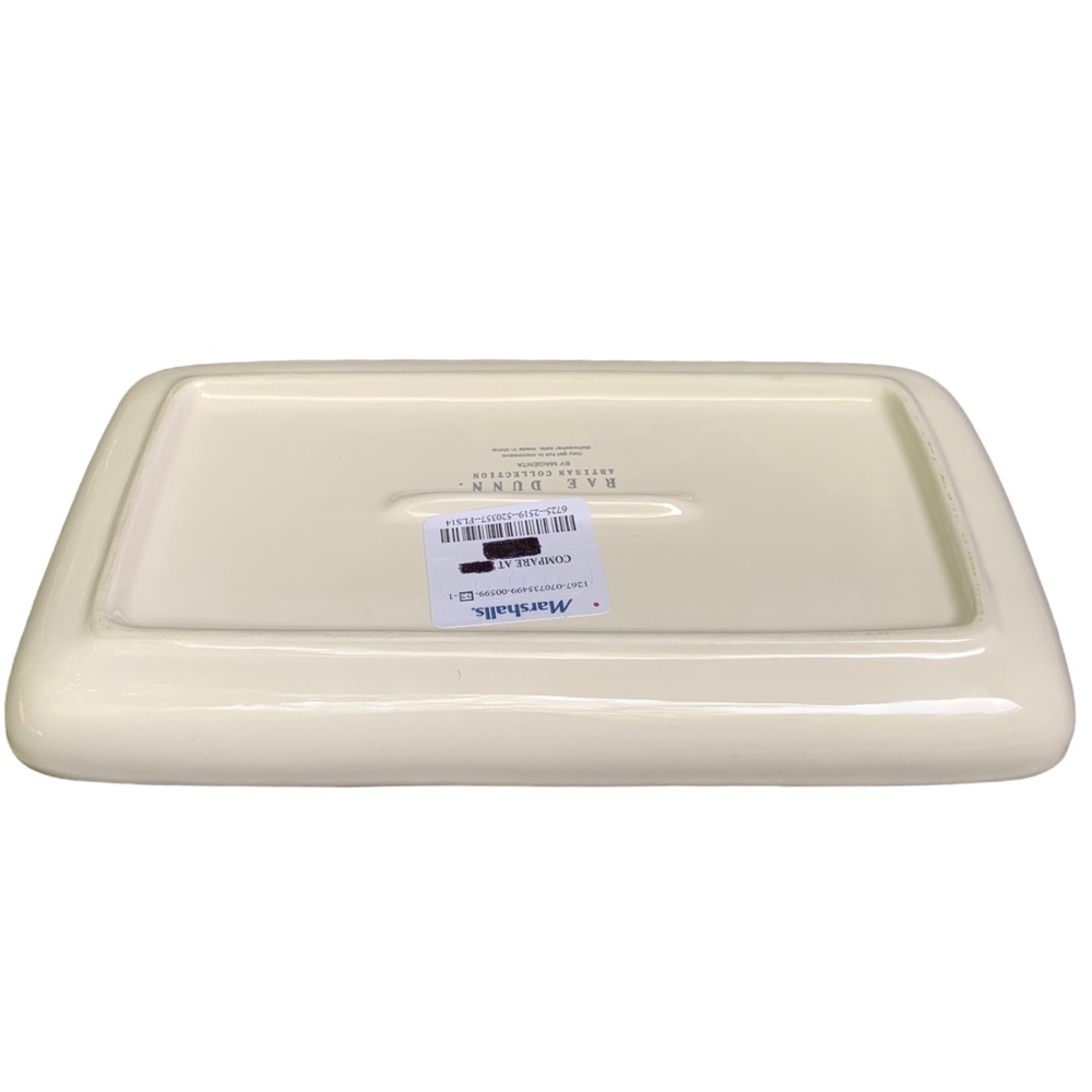 Rae Dunn LIVE LOVE BARK Dish Tray Trinket Holder White Dimples NWT 2017 OG - Picture 10 of 15